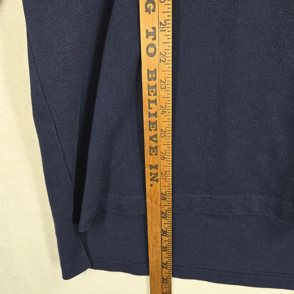 Vtg Polo Ralph Lauren Polo Shirt Mens XL Longsleeve Red Pony Collar 100% Cotton